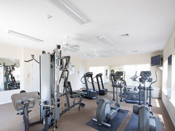 Fully equipped gym and fitness center at The Summit